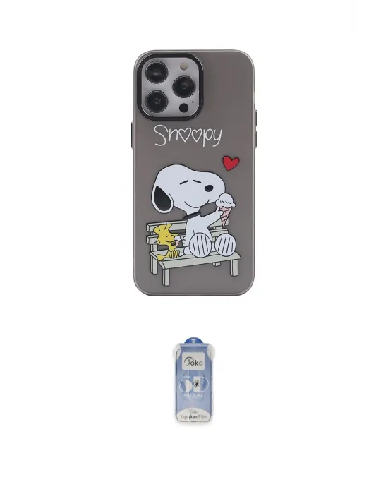 ieg™ iPhone 14 Pro Kılıf Zirve Form Özel Seri - Siyah Joko Magic 5D Cam
