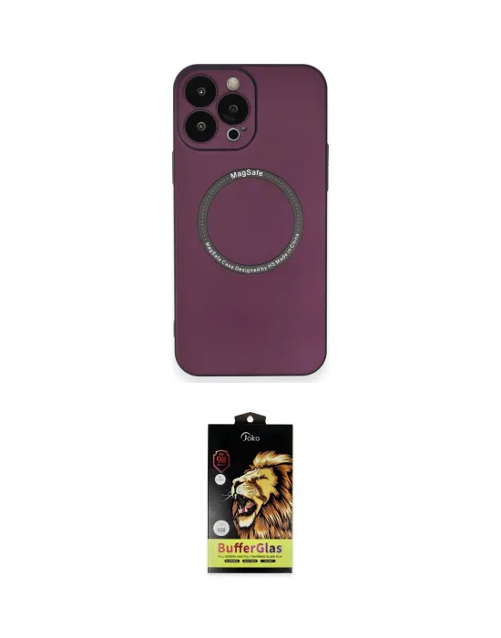 ieg™ iPhone 14 Pro Kılıf Zirve Klasik Prime - Siyah Buffer Cam Ekran Koruyucu