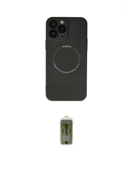 ieg™ iPhone 14 Pro Kılıf Zirve Klasik Prime - Siyah Joko Magic 5D Hayalet Cam