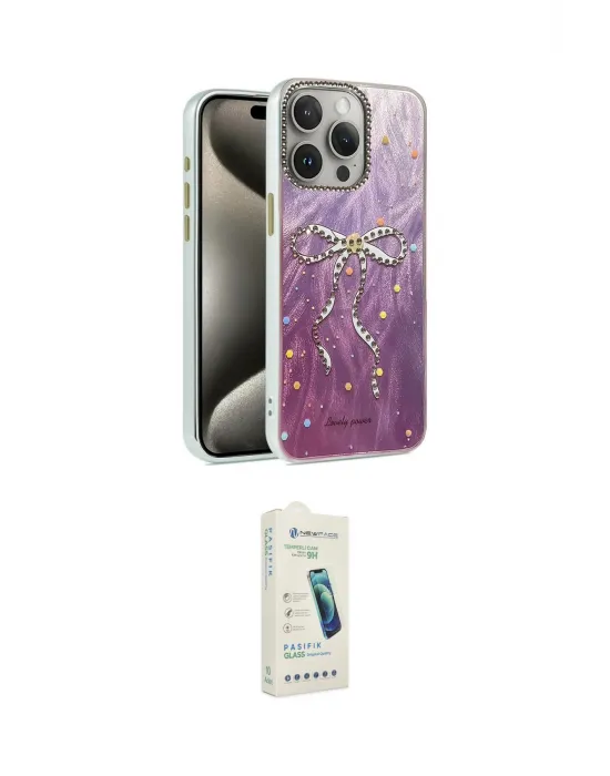 ieg™ iPhone 14 Pro Kılıf Zirve Modern Prime - Şeffaf Pasifik Cam Ekran Koruyucu