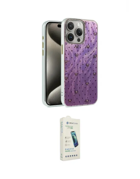 ieg™ iPhone 14 Pro Kılıf Zirve Modern Prime - Şeffaf Pasifik Cam Ekran Koruyucu