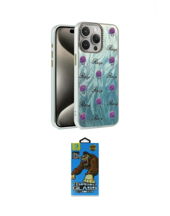 ieg™ iPhone 14 Pro Kılıf Zirve Modern Prime - Siyah 18D Cam Ekran Koruyucu