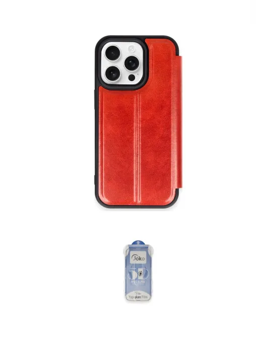 ieg™ iPhone 14 Pro Kılıf Zirve Yansıma Serisi - Siyah Joko Magic 5D Cam