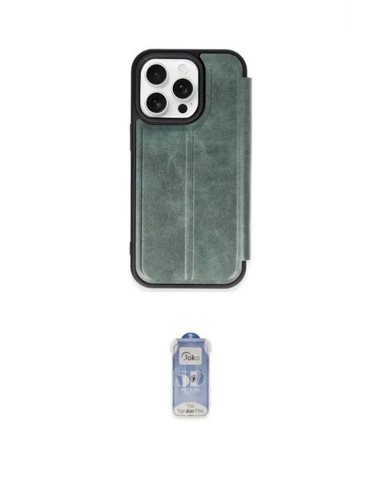 ieg™ iPhone 14 Pro Kılıf Zirve Yansıma Serisi - Siyah Joko Magic 5D Cam