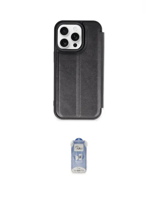 ieg™ iPhone 14 Pro Kılıf Zirve Yansıma Serisi - Siyah Joko Magic 5D Cam