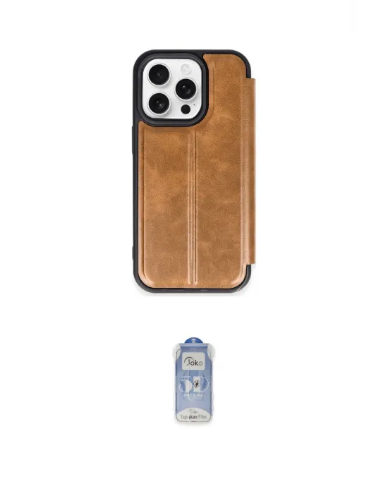 ieg™ iPhone 14 Pro Kılıf Zirve Yansıma Serisi - Siyah Joko Magic 5D Cam