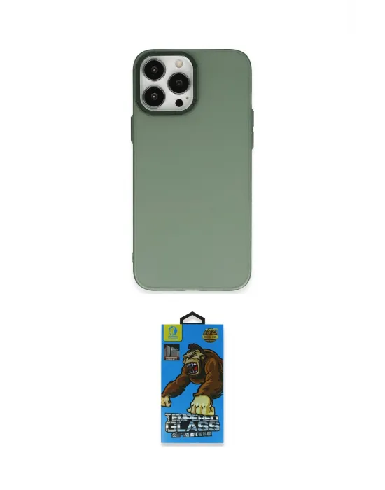 ieg™ iPhone 14 Pro Max Kılıf Ahenk Çizgi Prime - Siyah 18D Cam Ekran Koruyucu
