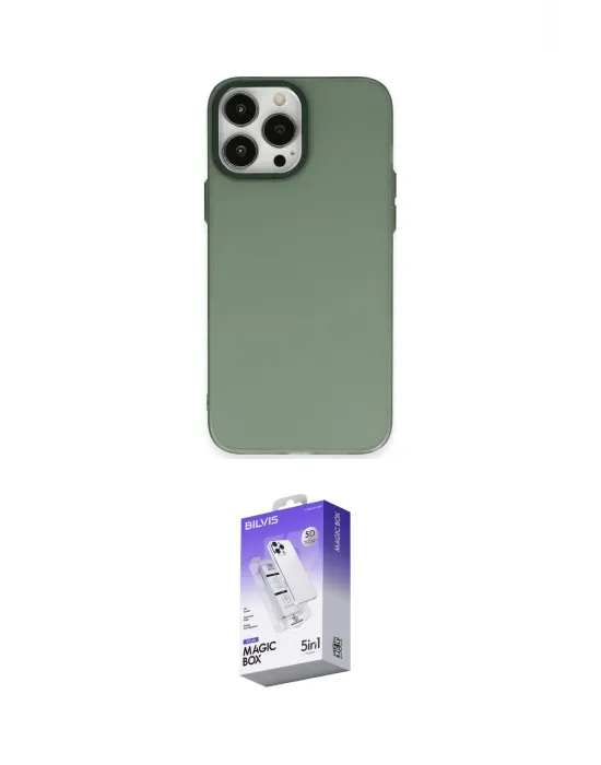 ieg™ iPhone 14 Pro Max Kılıf Ahenk Çizgi Prime - Siyah Bilvis 5in1 3D Magic Cam Ekran Koruyucu