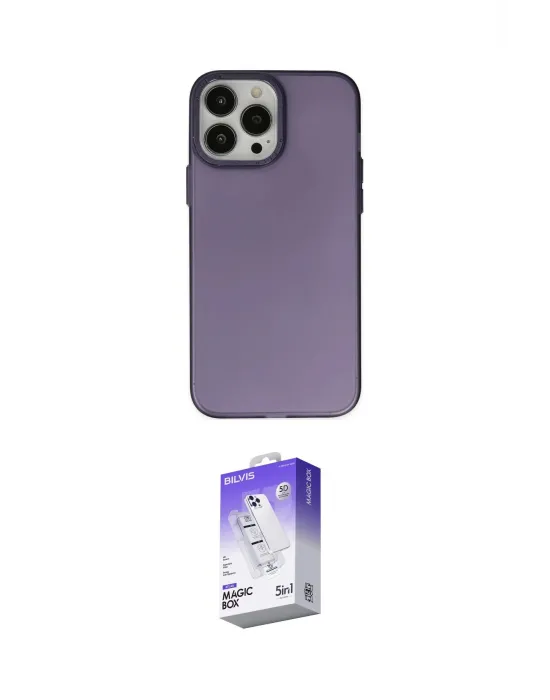 ieg™ iPhone 14 Pro Max Kılıf Ahenk Çizgi Prime - Siyah Bilvis 5in1 3D Magic Cam Ekran Koruyucu