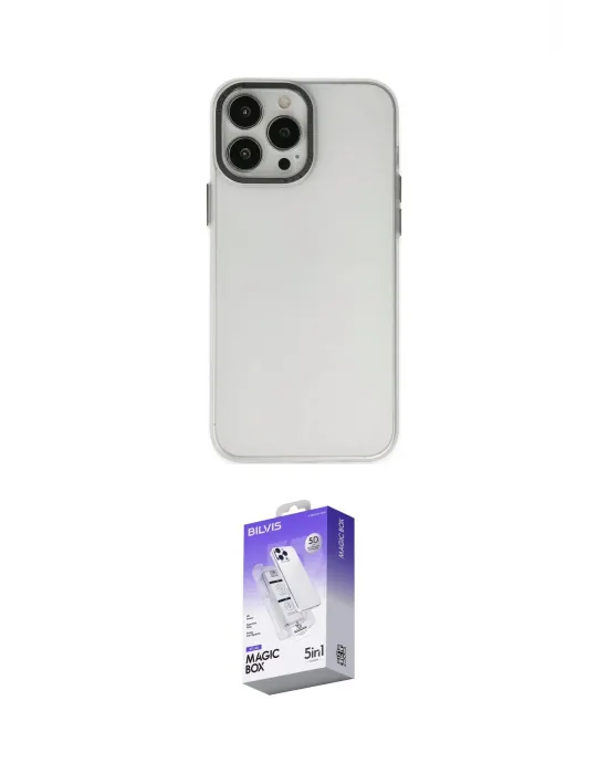 ieg™ iPhone 14 Pro Max Kılıf Ahenk Çizgi Prime - Siyah Bilvis 5in1 3D Magic Cam Ekran Koruyucu