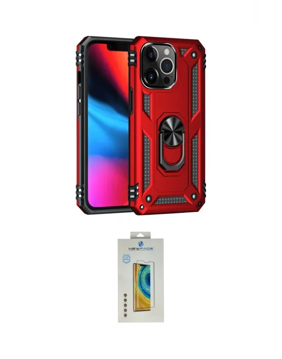 ieg™ iPhone 14 Pro Max Kılıf Ahenk Klasik Koleksiyonu - Siyah Polymer Nano Ekran Koruyucu