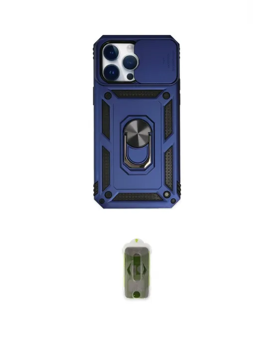 ieg™ iPhone 14 Pro Max Kılıf Ahenk Klasik - Siyah Joko Magic 5D Hayalet Cam