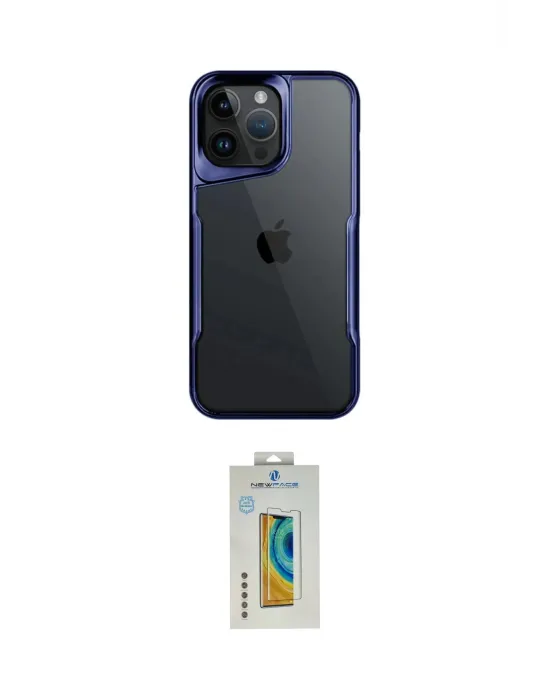 ieg™ iPhone 14 Pro Max Kılıf Akış Çizgi Koleksiyonu - Siyah Polymer Nano Ekran Koruyucu