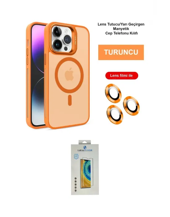 ieg™ iPhone 14 Pro Max Kılıf Akış Form - Siyah Polymer Nano Ekran Koruyucu
