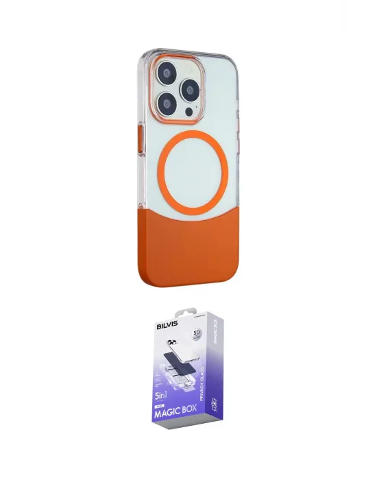 ieg™ iPhone 14 Pro Max Kılıf Çekirdek Asil Özel Seri - Siyah Bilvis 5in1 5D Magic Hayalet Cam Ekran Koruyucu
