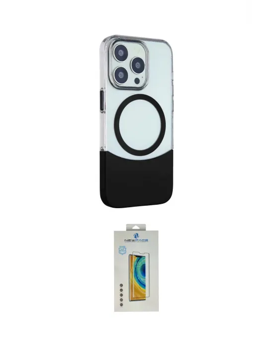 ieg™ iPhone 14 Pro Max Kılıf Çekirdek Asil Özel Seri - Siyah Polymer Nano Ekran Koruyucu