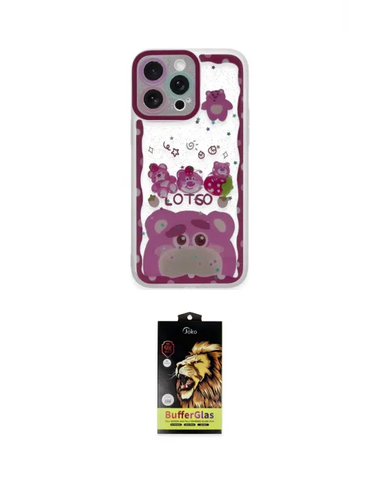ieg™ iPhone 14 Pro Max Kılıf Çekirdek Asil - Siyah Buffer Cam Ekran Koruyucu