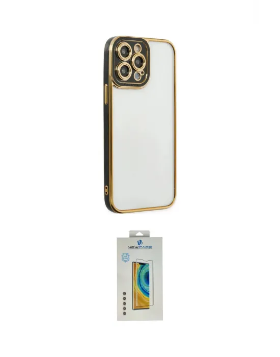 ieg™ iPhone 14 Pro Max Kılıf Çekirdek Klasik Serisi - Siyah Polymer Nano Ekran Koruyucu