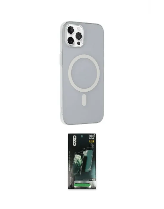 ieg™ iPhone 14 Pro Max Kılıf Çekirdek Modern Prime - Siyah 360 Mat Full Body Arka Koruyucu