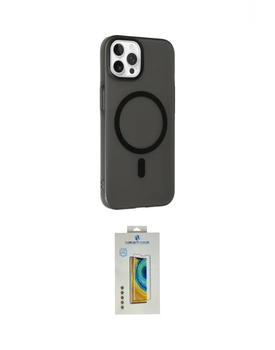 ieg™ iPhone 14 Pro Max Kılıf Çekirdek Modern Prime - Siyah Polymer Nano Ekran Koruyucu
