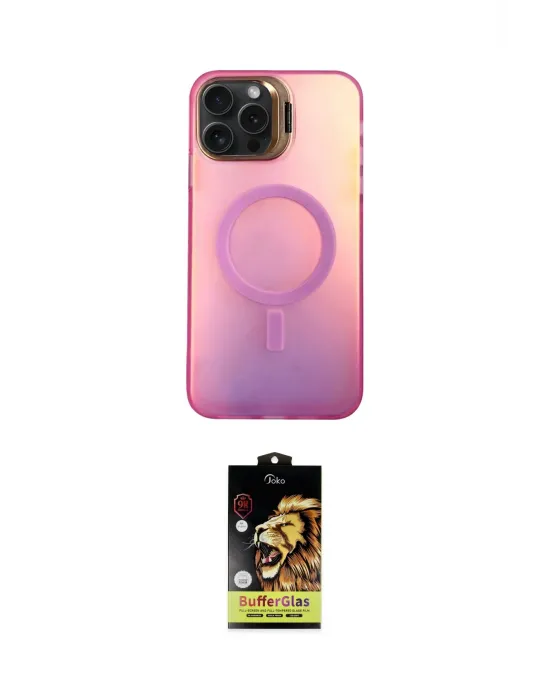 ieg™ iPhone 14 Pro Max Kılıf Doruk Klasik Prime - Siyah Buffer Cam Ekran Koruyucu