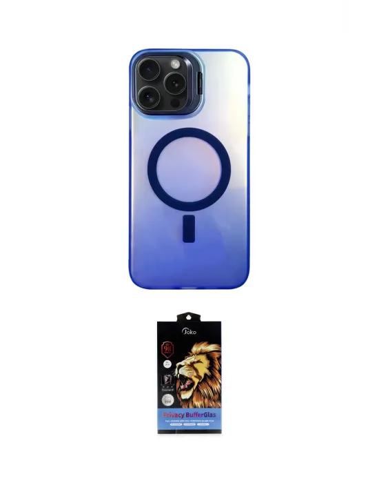 ieg™ iPhone 14 Pro Max Kılıf Doruk Klasik Prime - Siyah Buffer Hayalet Cam Ekran Koruyucu