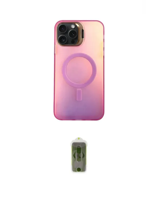 ieg™ iPhone 14 Pro Max Kılıf Doruk Klasik Prime - Siyah Joko Magic 5D Hayalet Cam