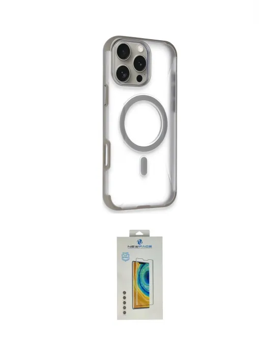 ieg™ iPhone 14 Pro Max Kılıf Eksen Klasik Koleksiyonu - Siyah Polymer Nano Ekran Koruyucu