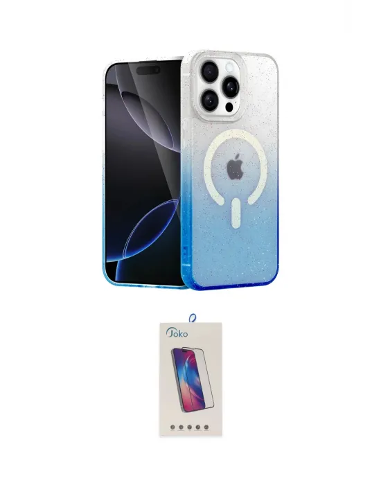ieg™ iPhone 14 Pro Max Kılıf Eksen Minimal Özel Seri - Siyah Joko 5D Cam