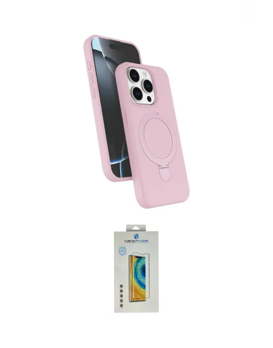 ieg™ iPhone 14 Pro Max Kılıf İz Işık Koleksiyonu - Siyah Polymer Nano Ekran Koruyucu
