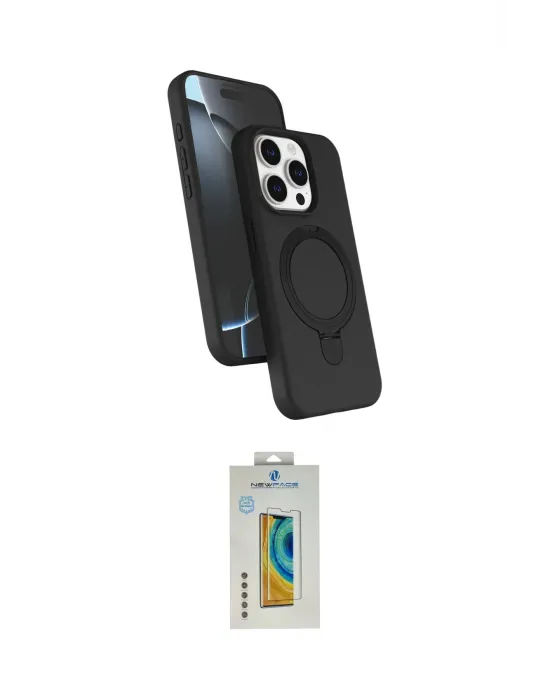 ieg™ iPhone 14 Pro Max Kılıf İz Işık Koleksiyonu - Siyah Polymer Nano Ekran Koruyucu