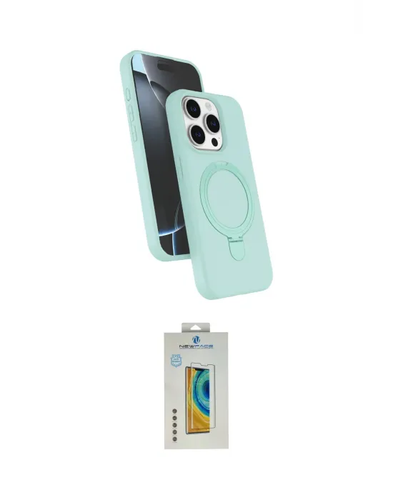 ieg™ iPhone 14 Pro Max Kılıf İz Işık Koleksiyonu - Siyah Polymer Nano Ekran Koruyucu