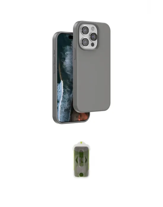 ieg™ iPhone 14 Pro Max Kılıf Kıvılcım Çizgi Serisi - Siyah Joko Magic 5D Hayalet Cam
