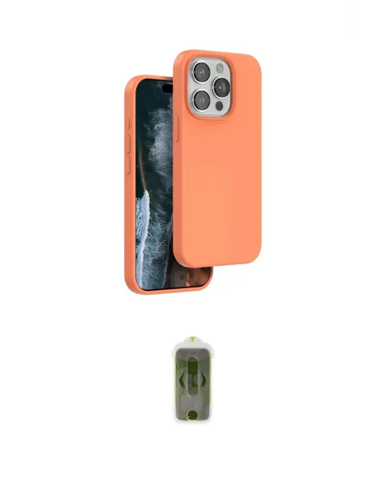 ieg™ iPhone 14 Pro Max Kılıf Kıvılcım Çizgi Serisi - Siyah Joko Magic 5D Hayalet Cam