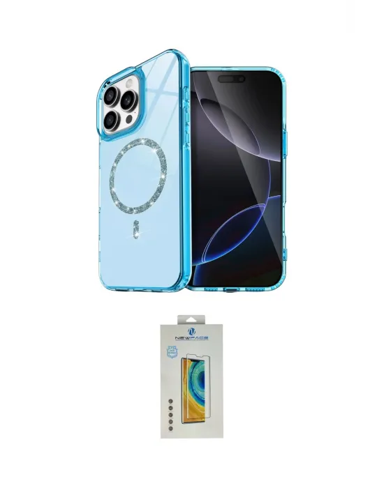 ieg™ iPhone 14 Pro Max Kılıf Kıvılcım Form Prime - Siyah Polymer Nano Ekran Koruyucu