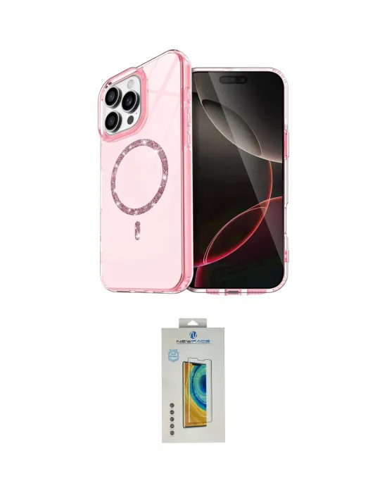 ieg™ iPhone 14 Pro Max Kılıf Kıvılcım Form Prime - Siyah Polymer Nano Ekran Koruyucu