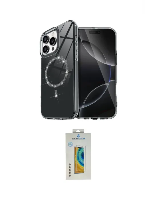 ieg™ iPhone 14 Pro Max Kılıf Kıvılcım Form Prime - Siyah Polymer Nano Ekran Koruyucu