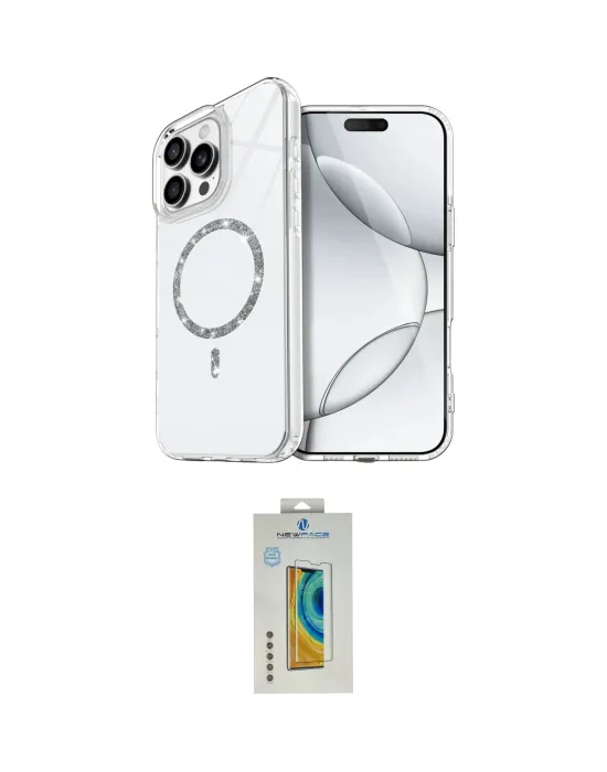 ieg™ iPhone 14 Pro Max Kılıf Kıvılcım Form Prime - Siyah Polymer Nano Ekran Koruyucu
