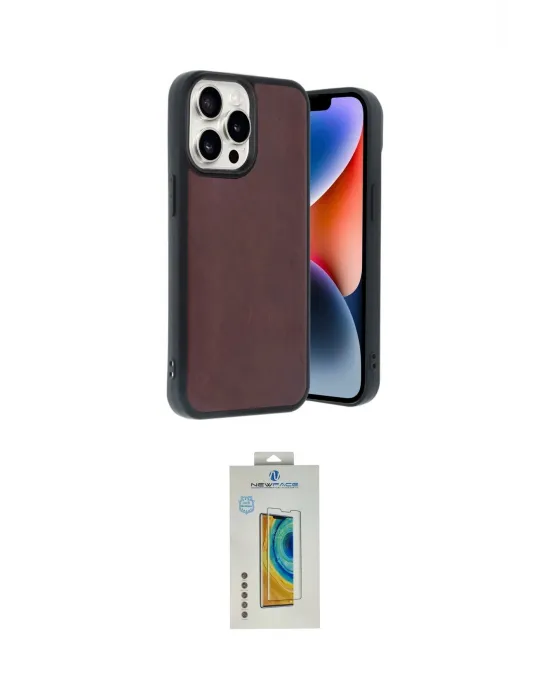 ieg™ iPhone 14 Pro Max Kılıf Kıvılcım Işık Serisi - Siyah Polymer Nano Ekran Koruyucu