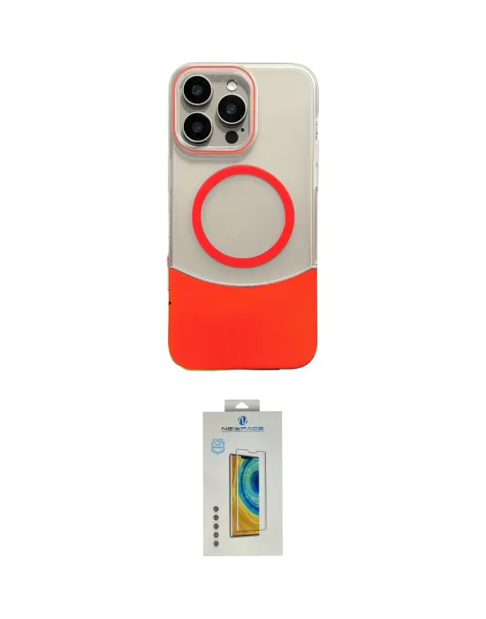 ieg™ iPhone 14 Pro Max Kılıf Kozmos Form Özel Seri - Siyah Polymer Nano Ekran Koruyucu