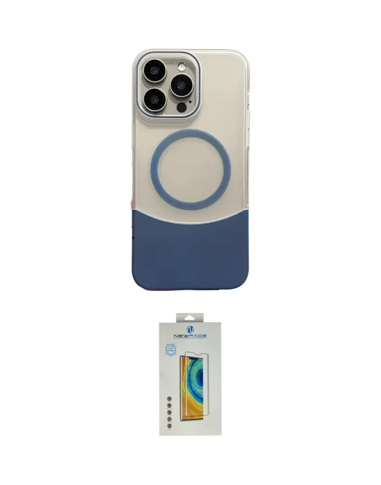 ieg™ iPhone 14 Pro Max Kılıf Kozmos Form Özel Seri - Siyah Polymer Nano Ekran Koruyucu