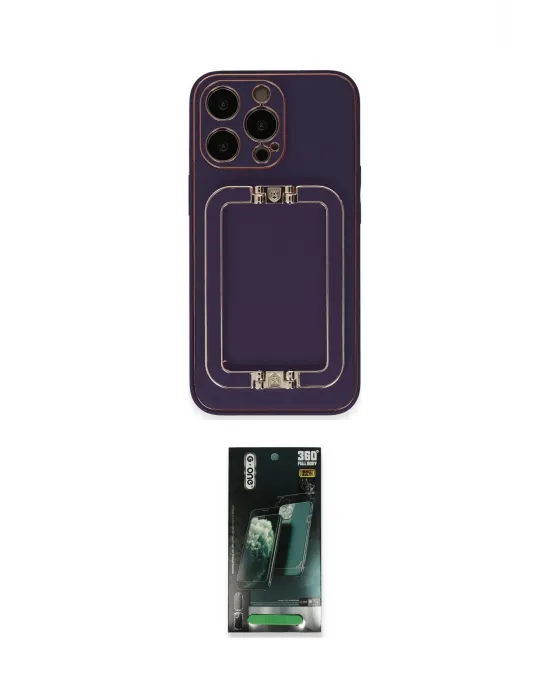 ieg™ iPhone 14 Pro Max Kılıf Kozmos Minimal Prime - Şeffaf 360 Full Body Arka Koruyucu