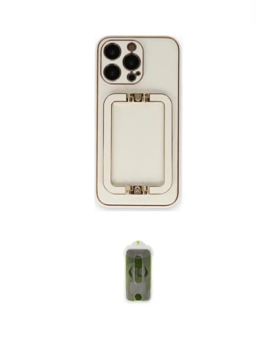 ieg™ iPhone 14 Pro Max Kılıf Kozmos Minimal Prime - Siyah Joko Magic 5D Hayalet Cam