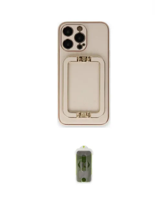 ieg™ iPhone 14 Pro Max Kılıf Kozmos Minimal Prime - Siyah Joko Magic 5D Hayalet Cam