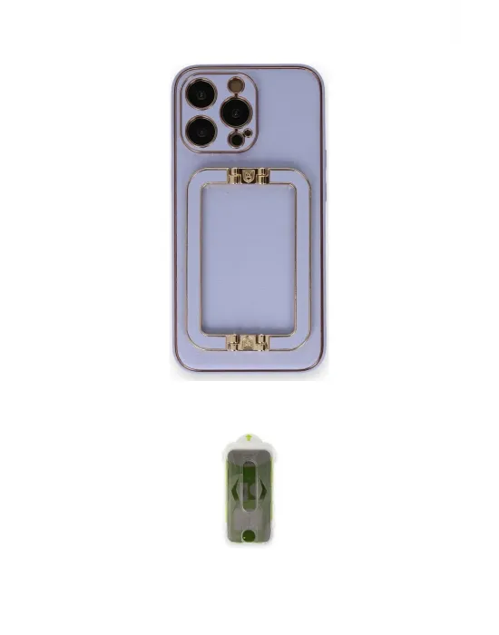 ieg™ iPhone 14 Pro Max Kılıf Kozmos Minimal Prime - Siyah Joko Magic 5D Hayalet Cam