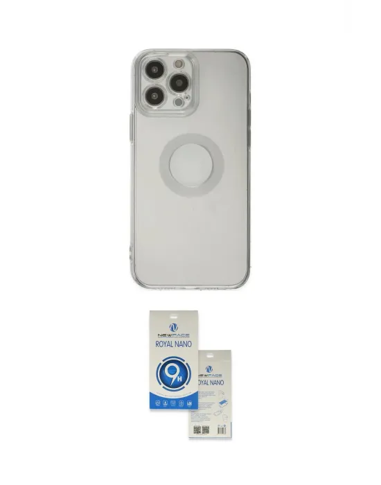 ieg™ iPhone 14 Pro Max Kılıf Kutup Klasik - Şeffaf Royal Nano Ekran Koruyucu