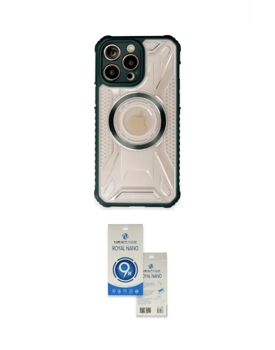 ieg™ iPhone 14 Pro Max Kılıf Kutup Modern - Şeffaf Royal Nano Ekran Koruyucu
