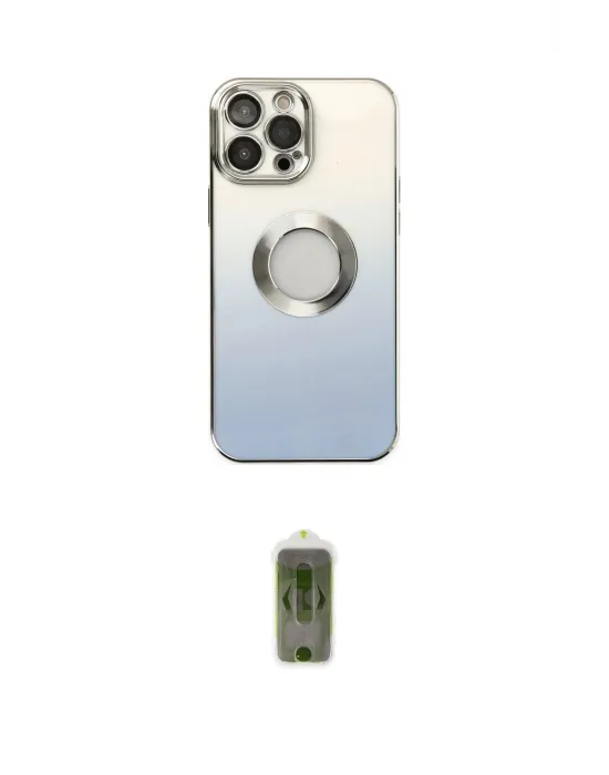 ieg™ iPhone 14 Pro Max Kılıf Kutup Yansıma Özel Seri - Siyah Joko Magic 5D Hayalet Cam