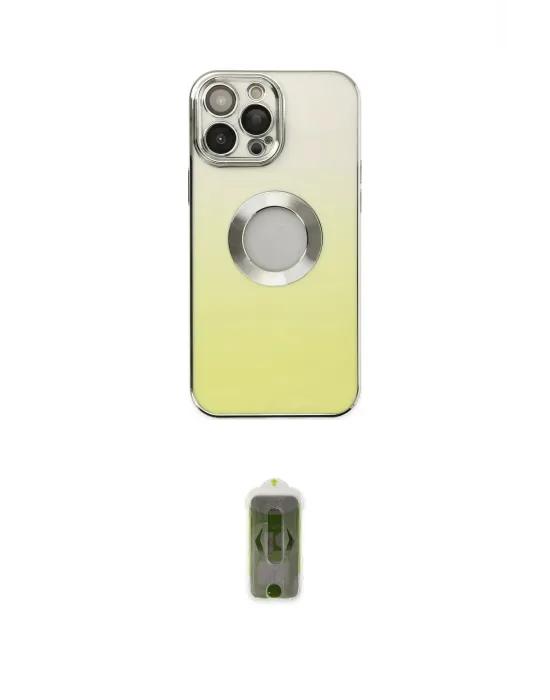 ieg™ iPhone 14 Pro Max Kılıf Kutup Yansıma Özel Seri - Siyah Joko Magic 5D Hayalet Cam