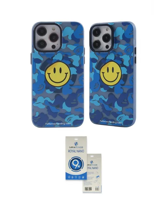 ieg™ iPhone 14 Pro Max Kılıf Nova Doku Koleksiyonu - Şeffaf Royal Nano Ekran Koruyucu